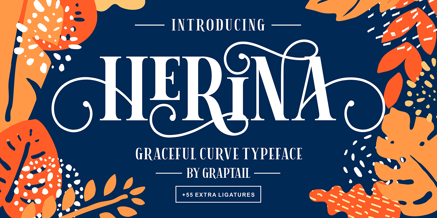Beispiel einer Herina-Schriftart